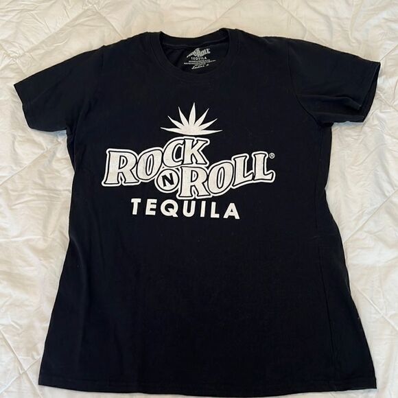 Rock and Roll tequila black  size small short sleeve T-shirt GUC - Picture 2 of 7